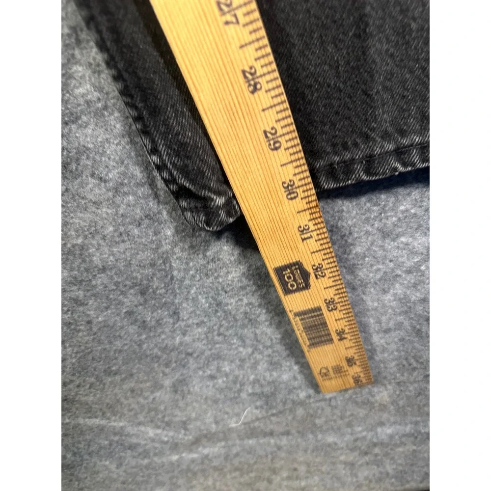 Vintage Levis 560 Men 36/32 Faded Black Loose Fit Straight Leg Jeans Made in USA